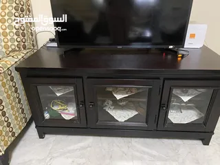  3 بوفيه تلفزيون ماركه آشلي الامريكيه وطاوله وسط