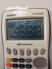  4 الة حاسبة Casio fx-9750G2  عملية متقدمة لحساب العمليات المعقدة والمصفوفات ورسم الاقترانات والاحصاءات