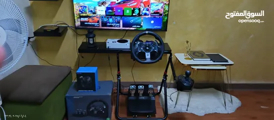  7 ستيرنج وقير وستاند لوجيتك g920 للاكس بوكس و pc استخدام ساعات معدودة  بحال الجديد سعر حرق نصف التكلفة