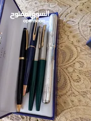  1 اقلام حبر عادي و ريشه ماركات عالميه بحاله ممتازه وجيده جدا بسعر مغري جداً