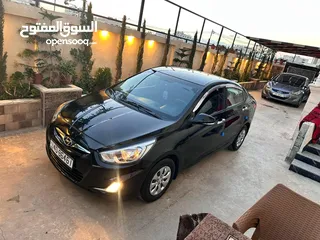  1 هونداي اكسنت موديل 2017 بحاله الوكالة محرك 16 لسعر 7600ونهائي