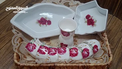  12 أطقم سفرة بورسلان ماركات عالمية .جديد. الوان متعددة وراقية
