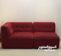  1 Extremely comfortable pair of red sofa for sale 50 OMR ONLY