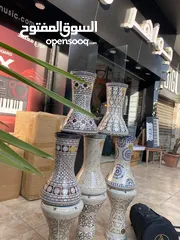  5 طبله جوهره الفن الاصليه الختم الذهبي مقاس 22  مع حقيبه اصليه جوهره الفن وغطاء