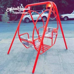  14 مرجيحة مزدوجة للاطفال   تمنح الطفل جوا من المتعة واللعب  مرجيحه حديد بمواصفات عاليه وتصنيع