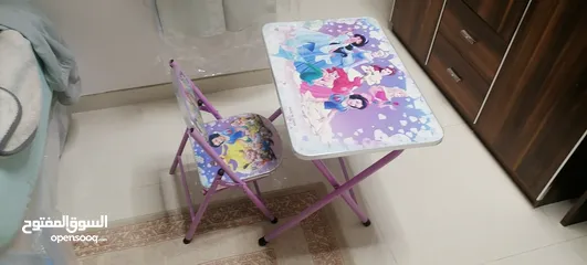  1 Study table and chair for kids
