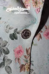  2 بليزر نسائي مُزهر بأكمام طويلة بقصة رسمية