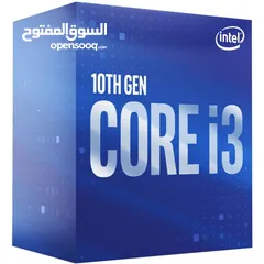  1 معالج جيمنج انتل كور اي 3 الجيل ال10 INTEL CORE i3 10100F 4 CORES 8 THREADS GAMING CPU BOX
