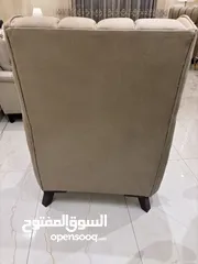  4 مقعد مفرد  قماش ضد المي لون بيج عدد 2