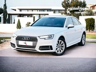  1 Audi A4 2018 - GCC -1.4L S Line - Original Paint- Full Service History-Available n ZERO Down Payment