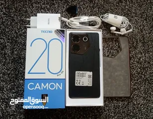  1 مستعمل ايام بالكرتونة Kamon 20 pro 5G رام 16 جيجا 256 أغراضة والكرتونه الأصلية متوفر توصيل