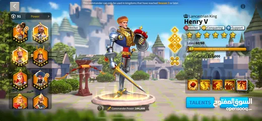  12 حساب رايز اوف كينجدومز  rise of kingdoms account