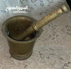  1 هاون قديم نحاس تقريبآ 4 كيلو