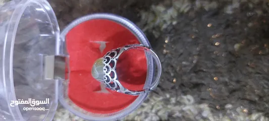  13 خواتم فضة اصلي واحجار كريمة اصلية منها نوادر