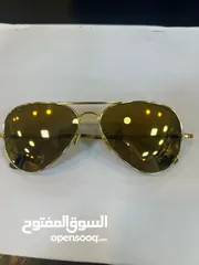  1 نظارة ريبان اصليه غير مستعمله مطلية ذهب