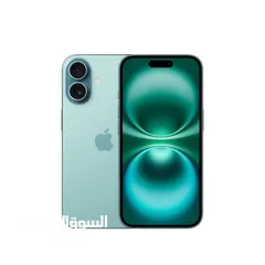  1 آيفون 16 ، 256G لون اخضر Teal