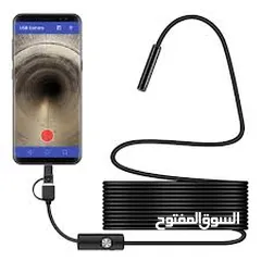  10 كيبل كاميرا سلك مشاهده من هلال موبايل او لابتوب و حفظ الصور و الفديوهات عند الرغبه مع اضاءه فلاش
