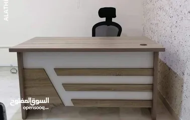  8 مكتب خشب لامينت 120*60 مع وحدة ادراج معلقه ومفتاح تفصيل جميع الموديلات بسعر المصنع