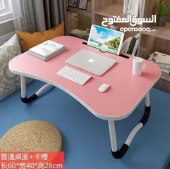  1 طاولة الحاسوب الخشبية