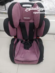  1 Recaro group 3 car seat with max 36kg child weight capacity