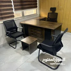  5 مكتب قياس 160*80 مع جانبيه وطاولة وسط خشب لامينت مستورد بسعر المصنع تفصيل جميع الموديلات جميع المقاس