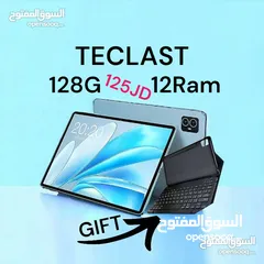  1 Teclast Tablet 128G 12Ram تاب كيبورد ساعة بقيمة 25 دينار هدية