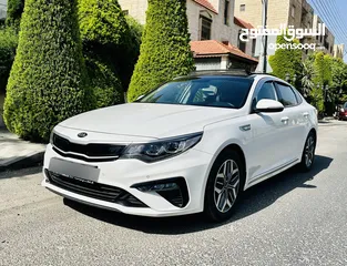  30 ابتداءا من دفعه اولى 2500 تملك كيا اوبتيما K5 موديل 2019 فل الفل بنوراما  للبيع كاش او اقساط