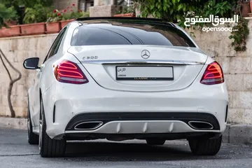  4 Mercedes C200 Amg kit 2015 مميزة جدا،  وارد و بحالة الوكالة