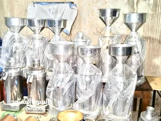  5 ماكنات طحن قهوة بحال الوكالة،واحد فاز و ثلاث فاز ،أنواع وأحجام مختلفة ،حجر جديد ،جرب قبل ما تشتري%