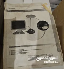  4 مصباح القراءة LED بالطاقة الشمسية