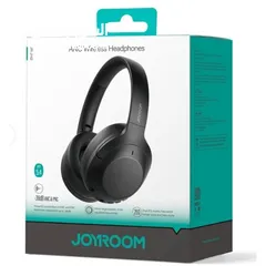  1 سماعة رأس JOYROOM JR-JH2 اللاسلكية فوق الأذن بتقنية البلوتوث 5.4 ANC وإلغاء الضوضاء - أسود BLUE BELT