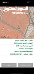  7 ارض للبيع 500 متر في قرية رجم الشامي حوض الغدير الجنوبي على شارع عمان التنموي