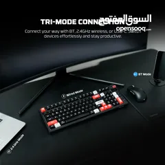  13 FANTECH MK918 ATOM PRO97 WIRELESS MECHANICAL GAMING KEYBOARD WHITE كيبورد فانتيك الجديد المميز