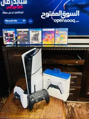  1 Playstation 5 Slim Blueray  بلاستيشن 5 سلم