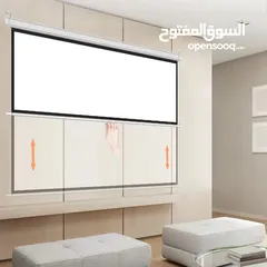  2 شاشة عرض بروجكتر يدوية قياس 220*165سم
