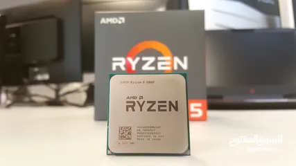  1 CPU Ryzen R5 2600 معالج AMD