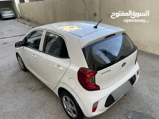  9 كيا بيكانتو مورنينج 2017 فحص كامل كرت ابيض بحالة الوكالة (شاشة+حساسات خلفية+كاميرا)