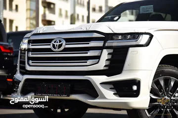  1 تويوتا لاندكروز VX 2024 لون ابيض عداد زيرو كفالة الشركة