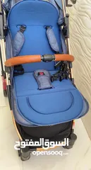  1 عربة ماركه أصلية ومريحة للطفل مع مظله شمسيه وحقيبة حمل