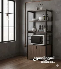  2 خزانة مطبخ عصرية متعددة الاستخدام  خلي مطبخك أنيق ومرتب مع خزانة التخزين العملية المصنوعة