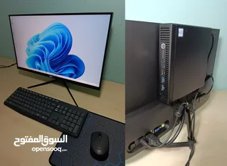  1 كمبيوتر كامل مدمج مع الشاشة  i7 * i5 Dell hp