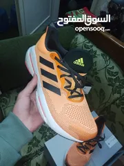  1 adidas Solarglide 5 Flash Orange Turbo Men'sجديد اصلي بكرتونته بنص سعره مريح جداا