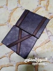 8 محفظة جلدية فاخرة وانيقة Massimo Dutti ماسيمو دوتي قابلة للطي لسحرية مصنوعة من الجلد الأصلي الطبيعي