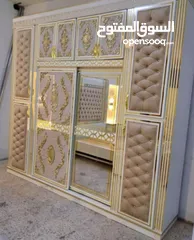  4 غرفة نوم تفصيل جديده غير مستعمله بسعر اقل من التكلفه خشب لاتيه وزان ثقيله كثير وتفصيل مميز .