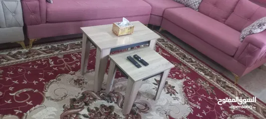  2 طقم كنب كورنر مع صوفا بيد