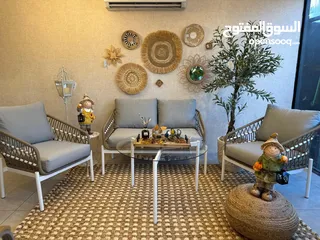  4 جلسات خارجية حديد والمنيوم فاخرة