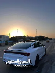  9 2022 kia k5 gt line / 2022 كيا كي 5 جي تي لاين داخل احمر