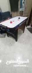  1 Air Hockey table game with fan and accessories