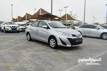  2 TOYOTA YARIS SILVER 2019 GCC ORIGINAL PAINT