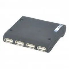  4 Z-TEK USB/AC Powered USB 2.0 7-Port Hub - Black